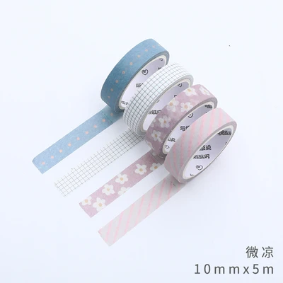 Floral 4 шт./лот Kawaii набор декоративного скотча Васи осеннее растение маскирующая лента для планировщика Bullet Journal DIY наклейки Скрапбукинг Канцелярские наклейки - Цвет: Floral