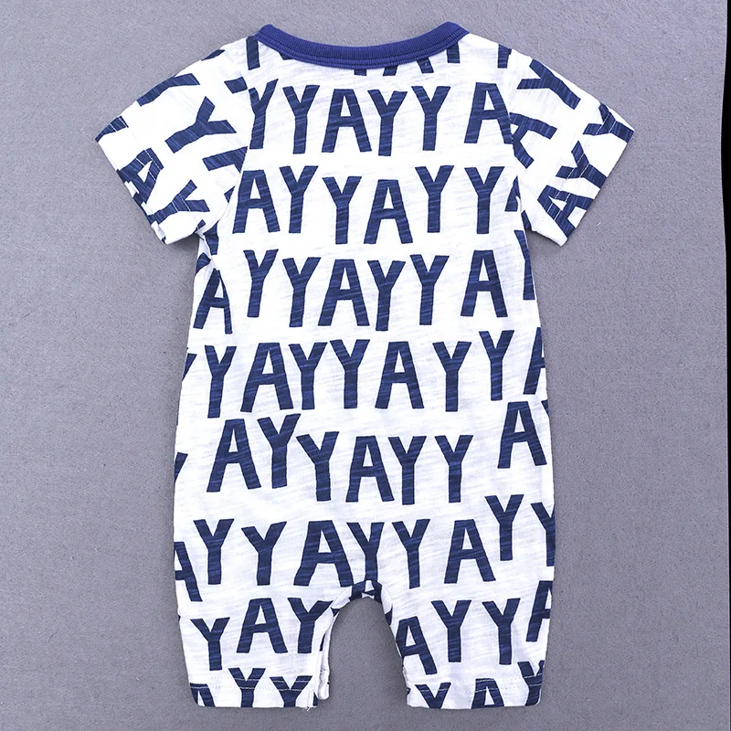 Cartoon Baby Onesies Short Sleeve Romper Cotton Knitted Breathable Jumpsuit Outfits For Kids Boys Girls 0-24 Months best Baby Bodysuits