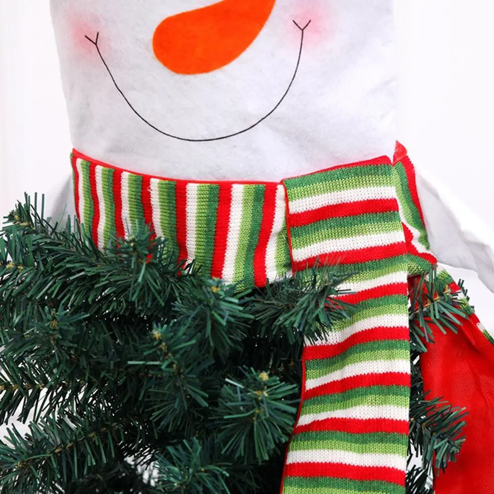 1 Pcs Snowman Xmas Tree Topper Decoration Non-woven Long Scarf Hug Lovely Creative DIY Christmas Party Ornaments Home Decor