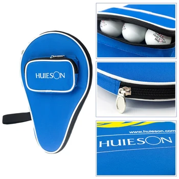 

Professional Table Tennis Racket Case With Outer Zipper Bag For Table Tennis Balls Ping Pong Paddle Cover Pouch Protable Case
