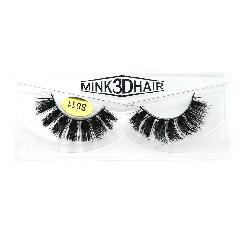 3d Mink Hair/клей для наращивания ресниц Поддельные ресницы натуральные длинные густые ресницы поставщиков искусственная КСС оптом,, 10 пар в комплекте - Цвет: 10 pairs -S11