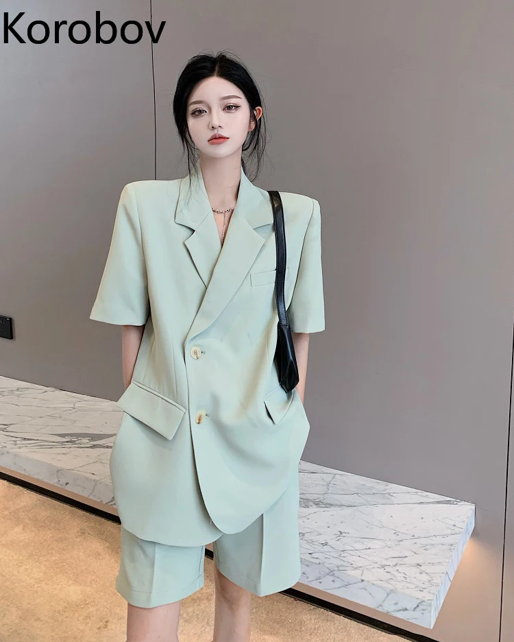 Korobov Light Cooked Wind Suit Summer Thin Short Sleeved Suit Jacket