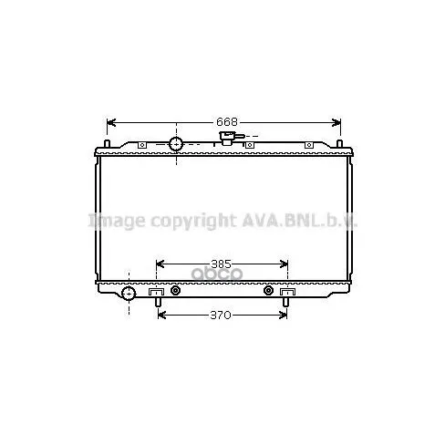 Радиатор Nissan Almera/Primera 1.5-1.8 A/T 00- Ava Dna2218 Ava арт. DNA2218