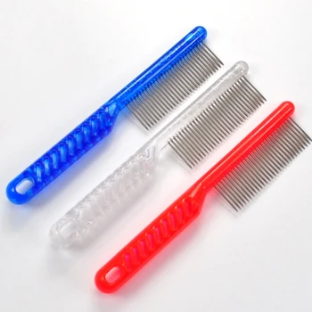 

1Pcs Pet Grooming Cleaning Supplies Dogs Stainless Steel Comb for Removing Flea, Color Random