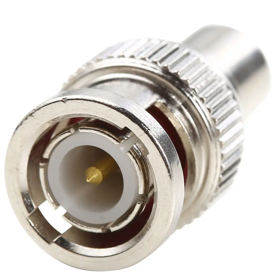 10pcs BNC Male To RCA Female Connector Adaptor Balun Jack Plug Coax for Security System Video CCTV Camera