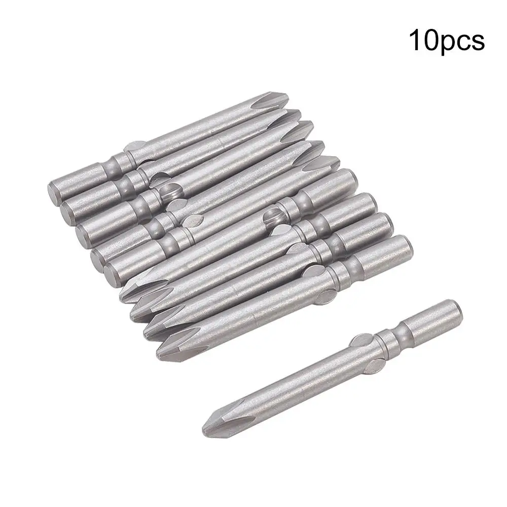 10 шт. 60 мм длина отвертка Philips Bits 1.6PH0 1.6PH00 2.5PH0 2PH0 6PH2 6 мм Диаметр S2 Скрещенные головки Круглый хвостовик магнитные Биты - Цвет: 6PH2