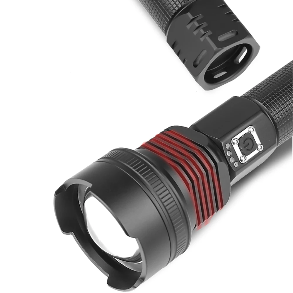 Самый мощный XHP70.2 светодиодный факельные фонарики Тактический зум дальний фонарик Фонарь Use18650 26550 батарея лучший подарок для кемпинга