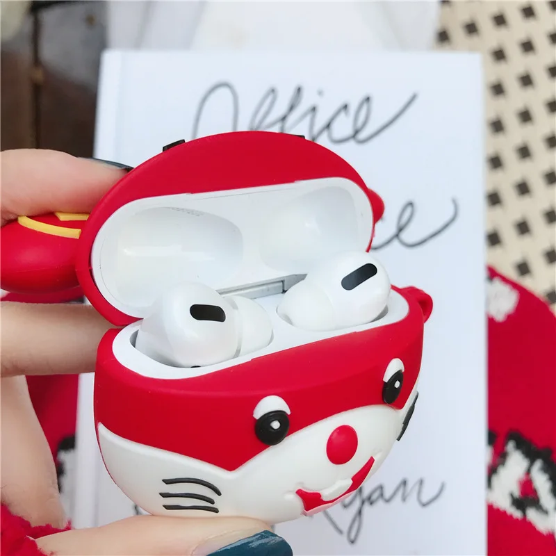 For Airpods Pro Для Airpods 1 2 Bluetooth Airpod Box чехол для наушников мультяшный новогодний красный Lucky mouse силиконовый чехол для Airpods Pro 3 Аксессуары - Цвет: For Airpods Pro