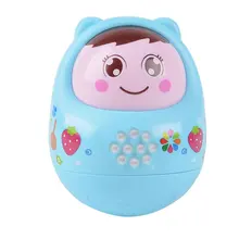 Новинка 4358, От 0 до 1 года, детская игрушка, большой стакан для детей 3-6-9-12 месяцев, игрушка для раннего образования, милый Неваляшка, музыкальный светильник