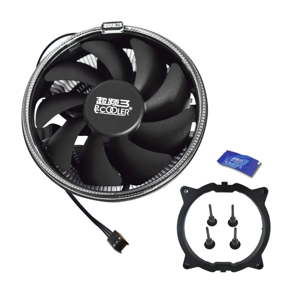 

Pccooler 12cm CPU Cooling Fan with LED Aperture PWM Silent Cooler Hydraulic Bearing 3pin CPU Cooling Radiator Drop Shipping