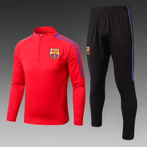 Топ 19 20 года, одежда для футбола, спортивный костюм GRIEZMANN SUAREZ UMTITI, мужской тренировочный костюм на молнии, Футбольная майка - Цвет: Черный