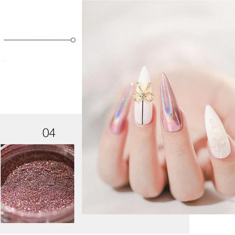 Голографический блеск для ногтей блестки пастели яркие смешанные украшения