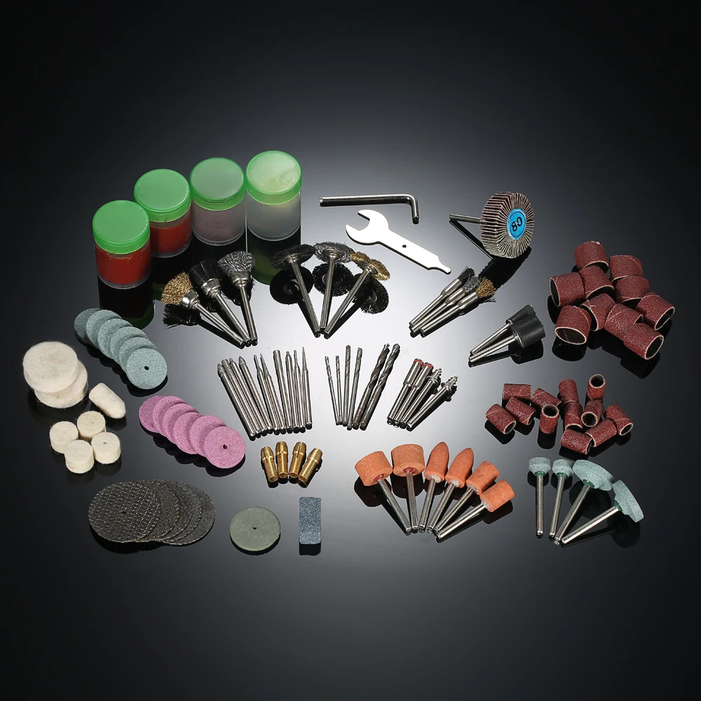 

136PCS 1/8" Electric Grinder drill tool Accessories for Shank Rotary Tool Sanding Polishing Grinding Cutting Engraving
