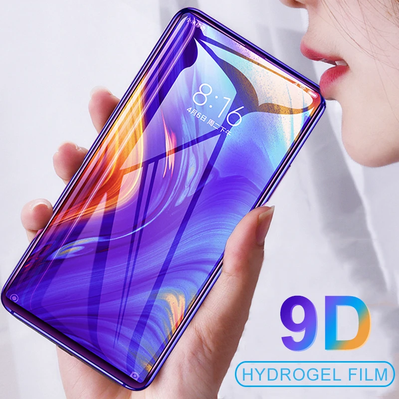 Полная Гидрогелевая Защитная пленка для Xiaomi Mi 9 8 Lite SE Mix 3 Max мягкая защитная экрана