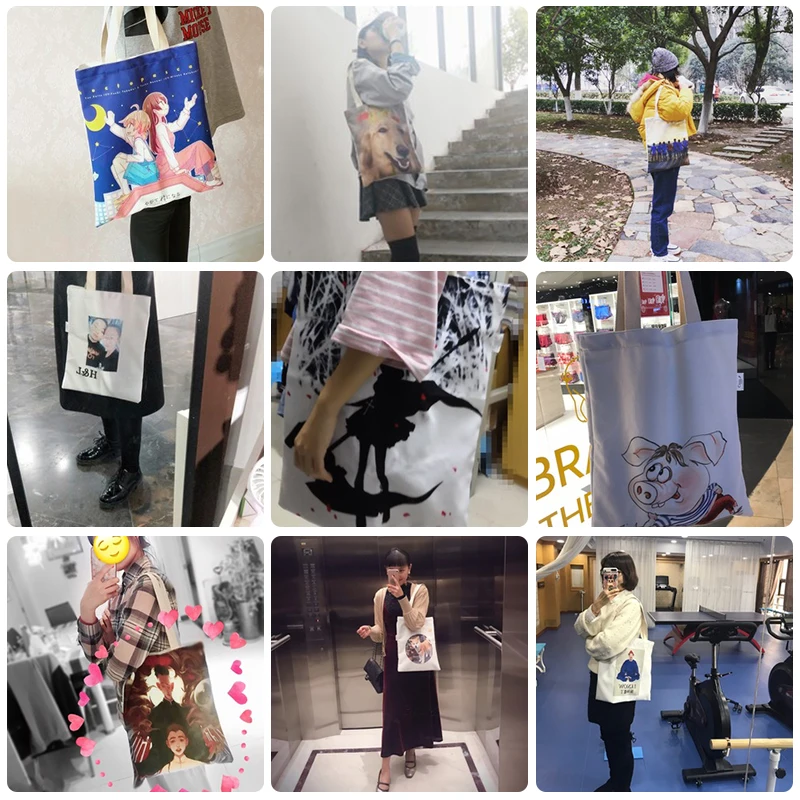 Изготовленная на заказ Сумка тоут Originele Ontwerp Witte Rits унисекс Mode Reizen Canvas Tassen сумка