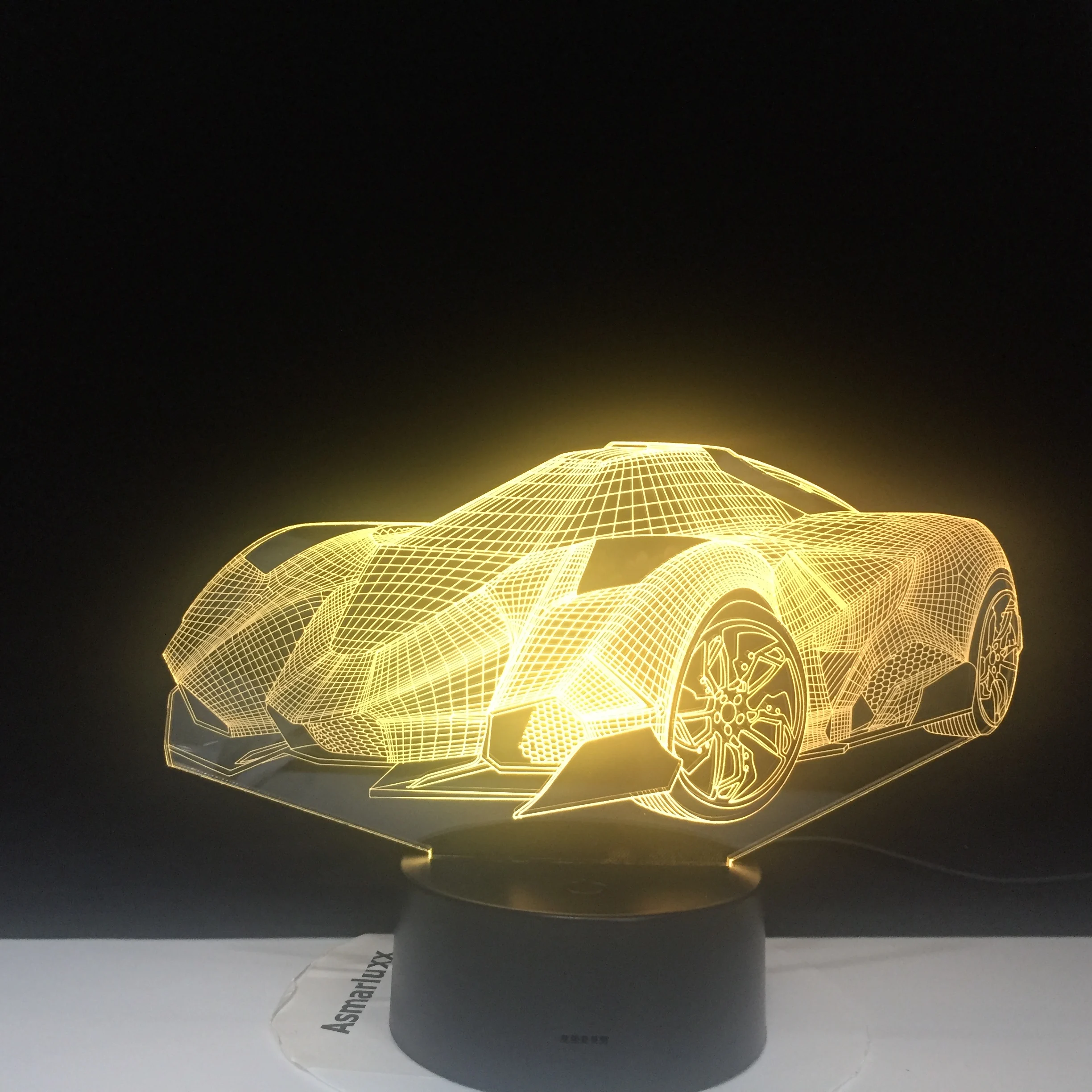 Научная фантастика автомобиля концепция автомобиля 3D лампа на батарейках реалистичный подарок для ребенка светодиодный ночник лампа по индивидуальному заказу дропшиппинг