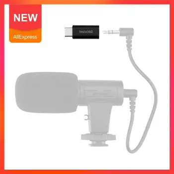

Original For Insta360 ONE R Mic Adapter Accessory 360 Adapter 3.5MM ONE For Insta Microphone c to Type R E8G0
