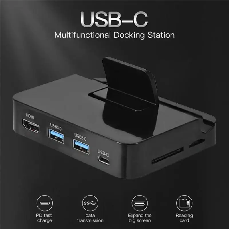 Usb-хаб адаптер HD видео сигнал передачи стабильный USB-C к HDMI USB3.0 PD TF мощность type-C расширение док-станции