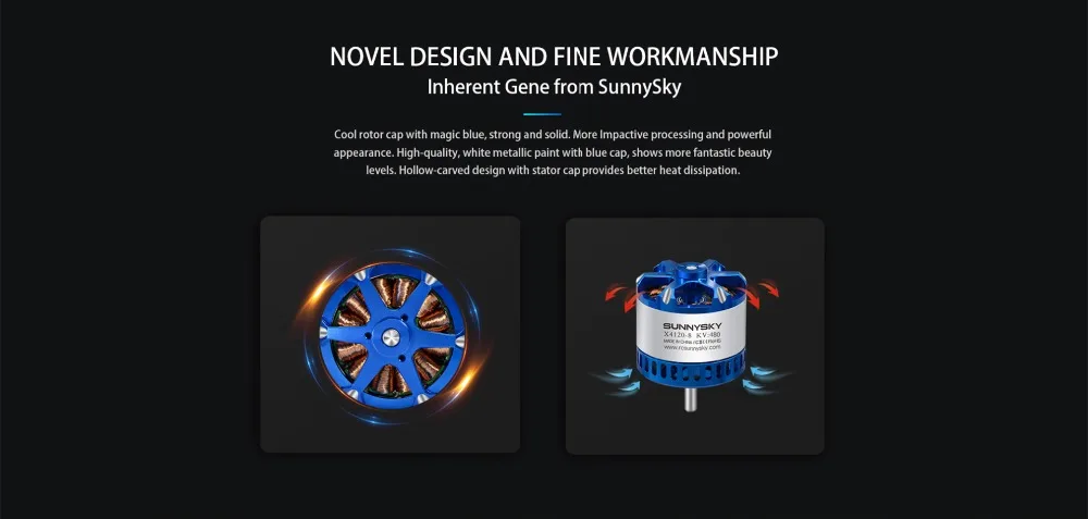 SunnySky X4120 III 485KV 550KV высокоэффективный бесщеточный двигатель для 3D трюковый Дрон