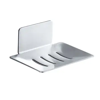 

Stainless Steel Bathroom Soap Dish Wall Mounted Hole Free Soap Container Box MOLC