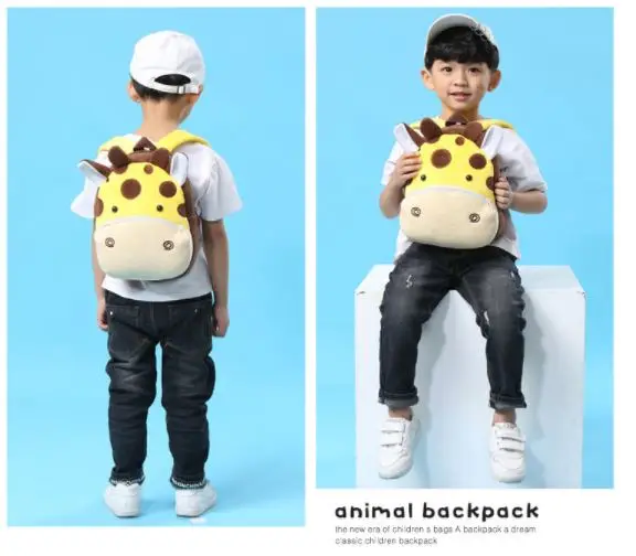 3D детская школьная сумка, плюшевый мультяшный рюкзак в виде животного, школьные сумки для детского сада, милые игрушки для детей, малышей