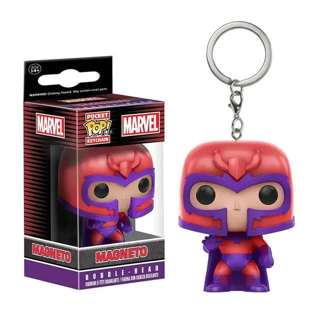 

Funko Pop Marvel Heroes X-Men Magneto Wolverine Related Products Keychain Pendant Hanging Decoration