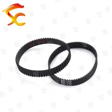 2 pces gt2/2m correia dentada 140-2gt-6mm em laço fechado gt2 140 comprimento = 140mm dentes = 70 largura = 6mm para impressora 3d
