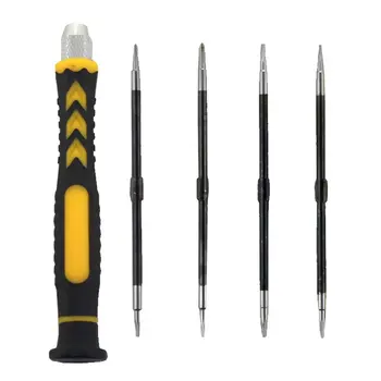 

5 in 1 Combination Screwdriver Set Key 8801A/8801B T2 T4 T5 T6 PH00 PH000 0.8 1.2 Pentalobe Screwdriver Bits Handle