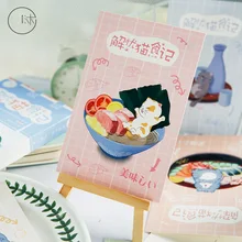 30 шт/1 лот мультяшная кошка поздравительные открытки день рождения письмо деловая подарочная карта набор открытка