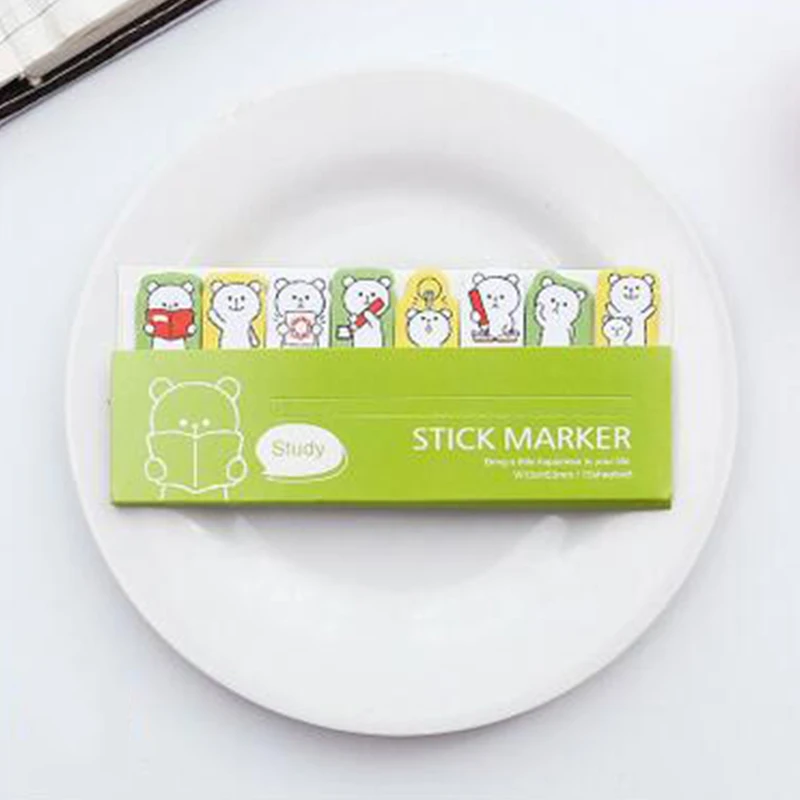 

Animal Notes Sticker Post Practical Bookmark Cartoon Memo Flags Stick Marker