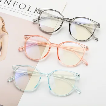 

1Pc 2020 Office Anti Blue Light Oversized Glasses Computer Women Blue Blocking Gaming Big Size Men Eyeglasses Frame Oversized
