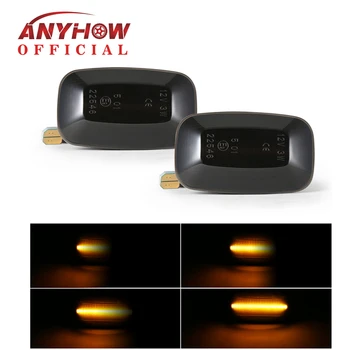

ANYHOW 2X Dynamic LED Side Marker Light Flowing Water Turn Signal Lights Blinker Indicator For Land Cruiser LED Signal Lights