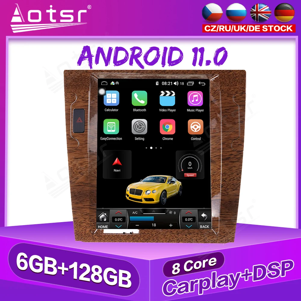 Android Car GPS Navigation For Volkswagen VW Phaeton Auto Stereo Multimedia Radio Video Player Carplay Tape Headunit DSP 4G LTE |
