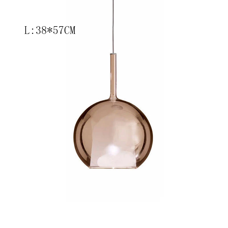 D 38X57CM Современные стеклянные подвесные светильники для бутылок, подвесные лампы для спальни, гостиной, подвесной светильник, домашний декор, Кухонные светильники - Цвет корпуса: D 38X57CM