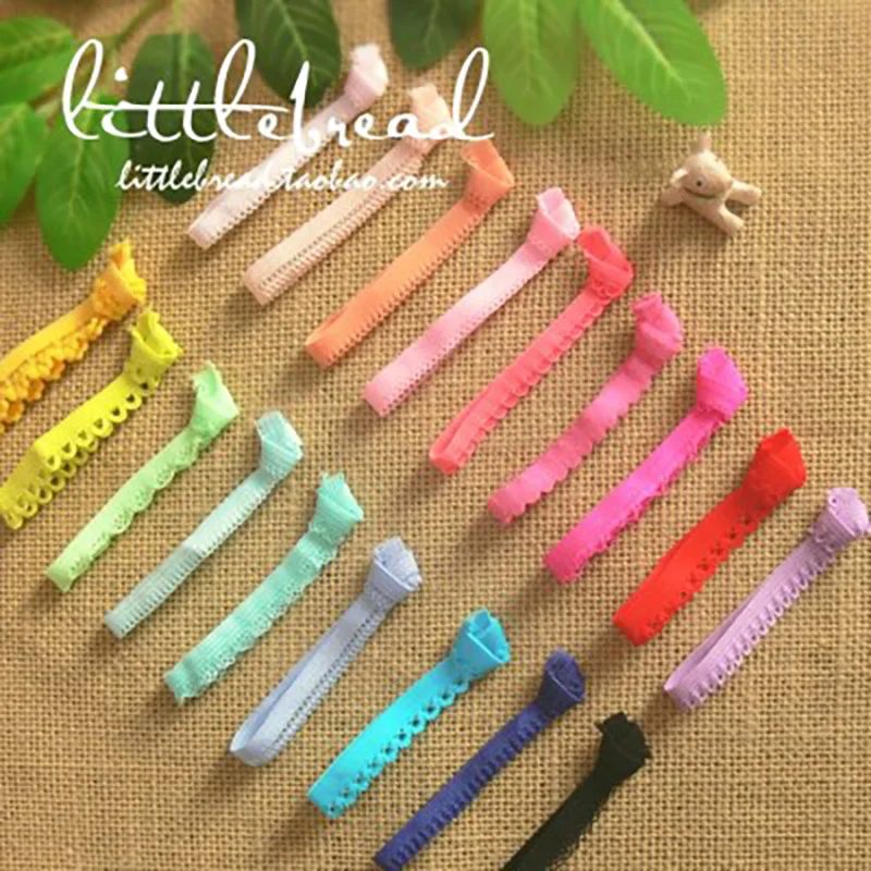 

10Pcs 8Meter Sprout Dog Teeth Elasticity Elastic Band Hair Bands Headband Dress Lace Trim DIY Sewing Craft A024