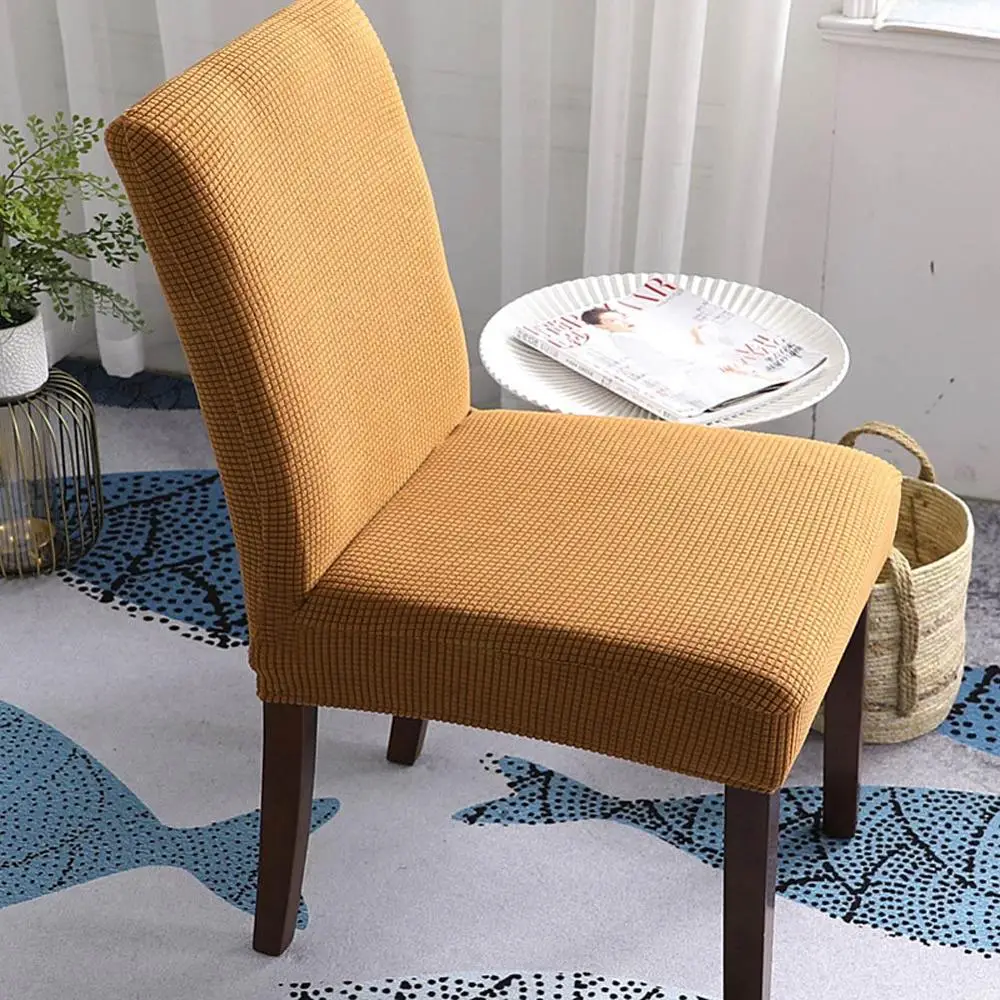 Краткое светло-коричневое 3D покрытие для стула чехол для дивана спандекс/полиэфирная ткань эластичная защита для стула, банкетки