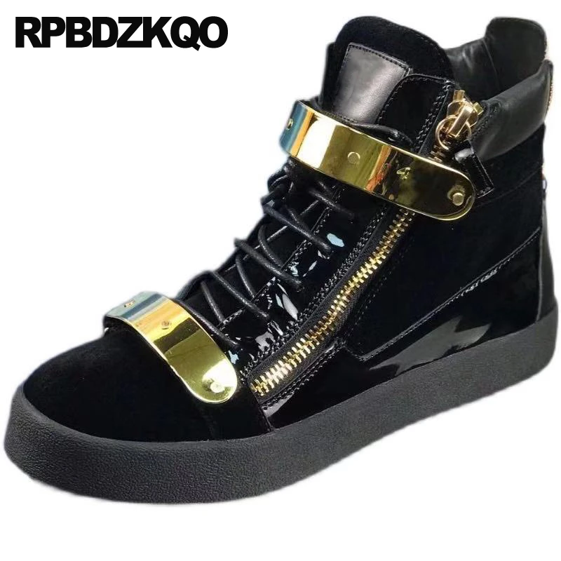 black trainer boots mens