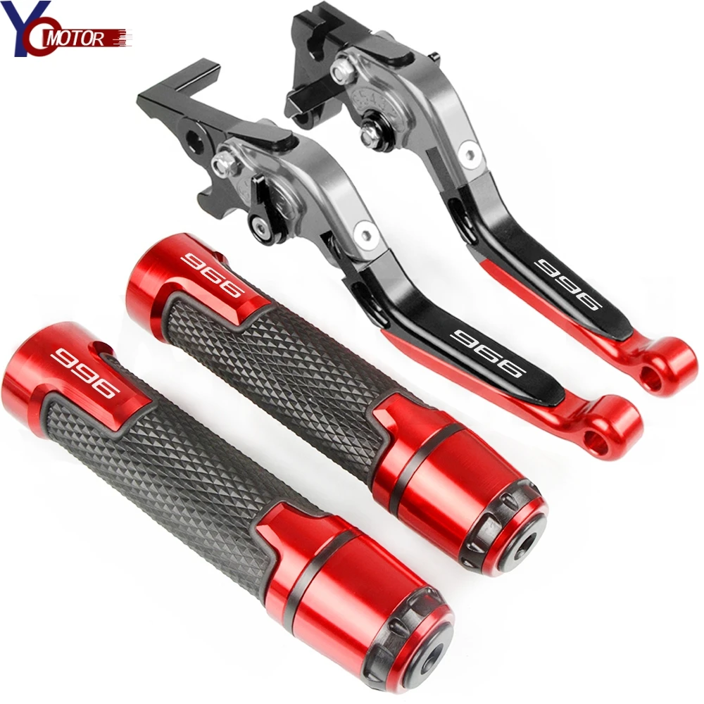 Для поездок на мотоцикле DUCATI 996 996B 996 S/R 1999-2003 2002 2001 2000 мотоциклетные ручки тормоза и сцепления, обработанные на станке с ЧПУ и рукоятка ручки велосипеда конец 996 R
