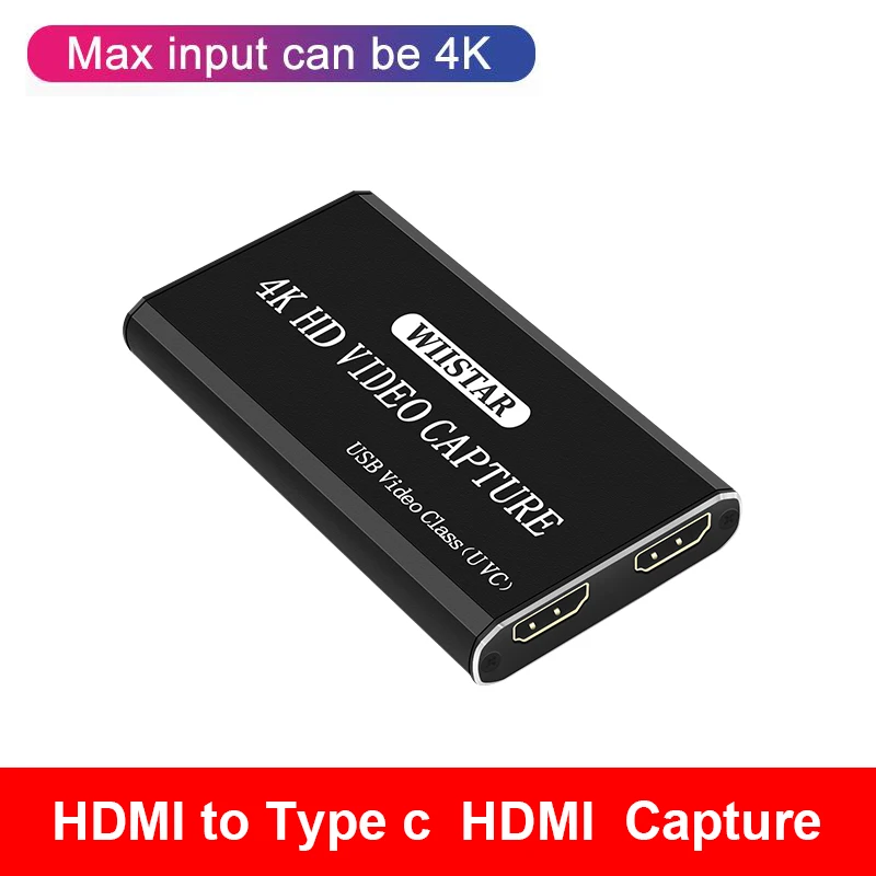 

60 Frame HD Video Capture Card 1080p Game Capture Card Driver-free Portable HDMI to USB tyepe c hdmi