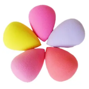 

New Random Color Soft Smooth Water Drop Shape Dry Wet Use Sponge Blending Face Liquid Foundation Concealer Cream Cosmetic Puff