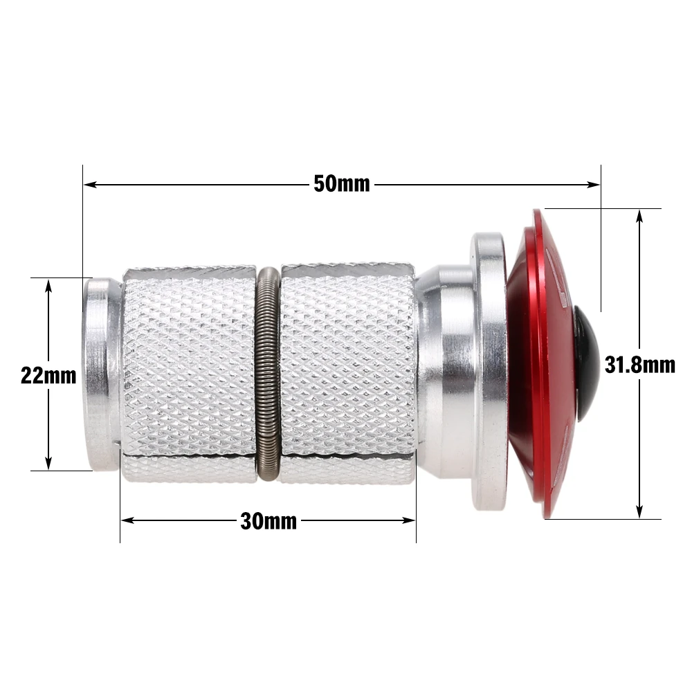 Lixada Aluminum Alloy Bike Fork Steerer Headset Expander Compression Plug Top Cap Key Expander Expansion Screw