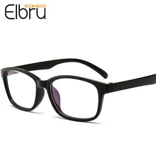 Elbru, классическая черная квадратная оправа, очки для близорукости, синие линзы, близорукие очки, очки по рецепту-1,0-1,25-4,0