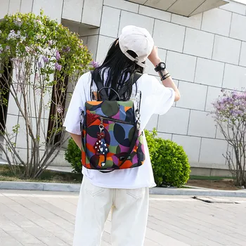 

Women Large Capacity Simple Stylish Waterproof Student Bag Female Backpack L0730