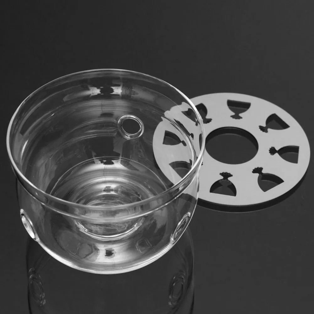 Жаростойкий нагреватель для чайника основа прозрачное боросиликатное стекло круглой формы изоляции Tealight портативный чайник держатель