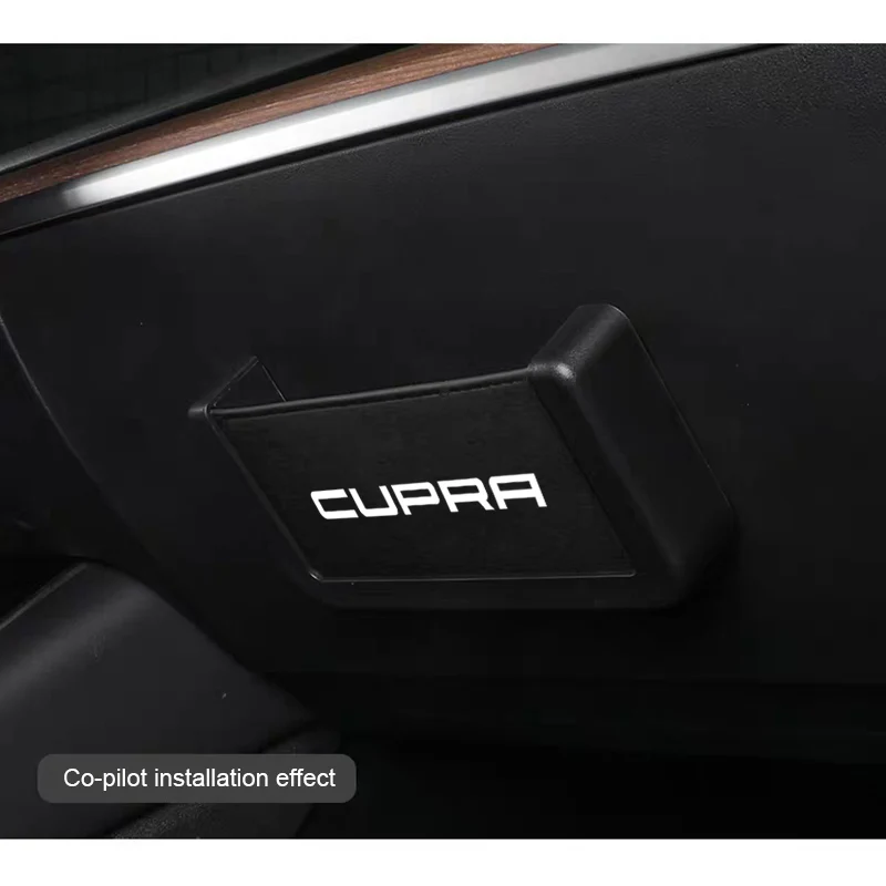 Автомобильная задняя коробка для хранения для Seat Leon Cupra, многофункциональный органайзер, автомобильная портативная коробка для хранения, черная, красная клейкая лента, автомобильная сумка