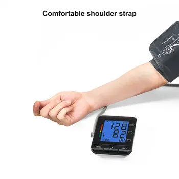 

Upper Arm Style Monitor Blue Backlight WHO Classification Indicator Easy to read LCD Display