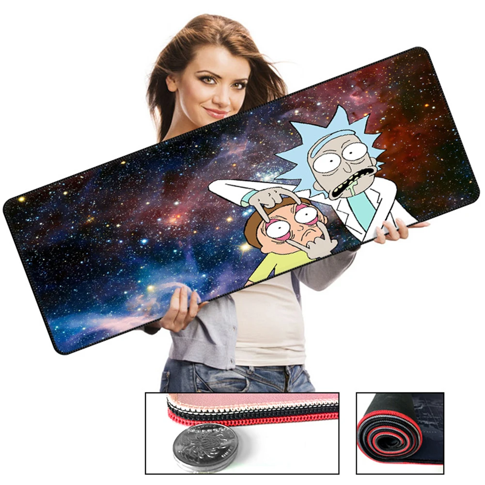 Tapis de souris de jeu ordinateur Gamer tapis de souris grand jeu en caoutchouc tapis de souris antidecrapant Anime grand tapis