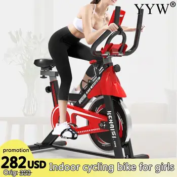

Indoor Cycle Exercise Stationary Bike Cardio Machine Gym Cycling Home Workout Spinning Fitness Equipment Bicycle Women Girl