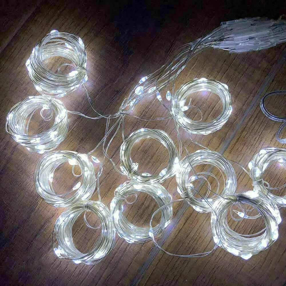 1x 300LED Рождественская гирлянда сказочная лампа Свадебная вечеринка занавес Наружный свет медная проволока
