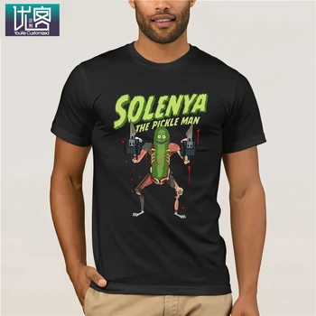 

Rick And Morty Solenya Men's T-Shirt - Black Amazing Short Sleeve Unique Casual Short Sleeve Top Funny Tees Cotton Tops T Shirt